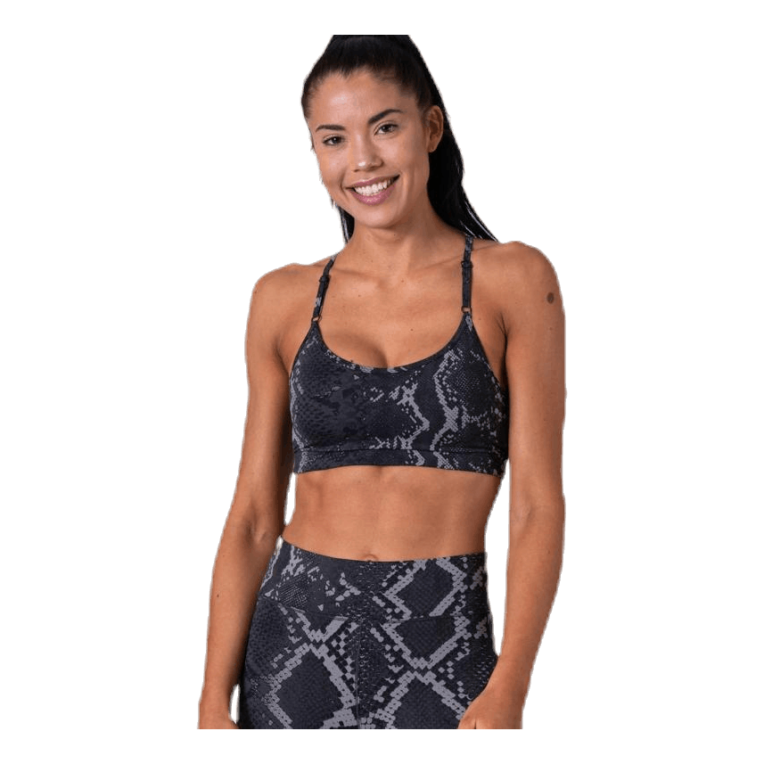 Strappy Sports Bra Grey