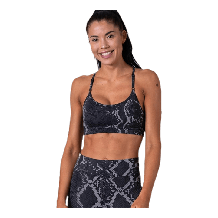 Strappy Sports Bra Grey