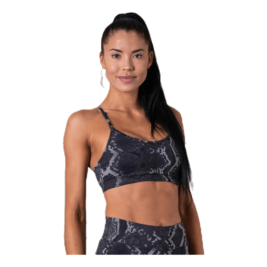 Strappy Sports Bra Grey