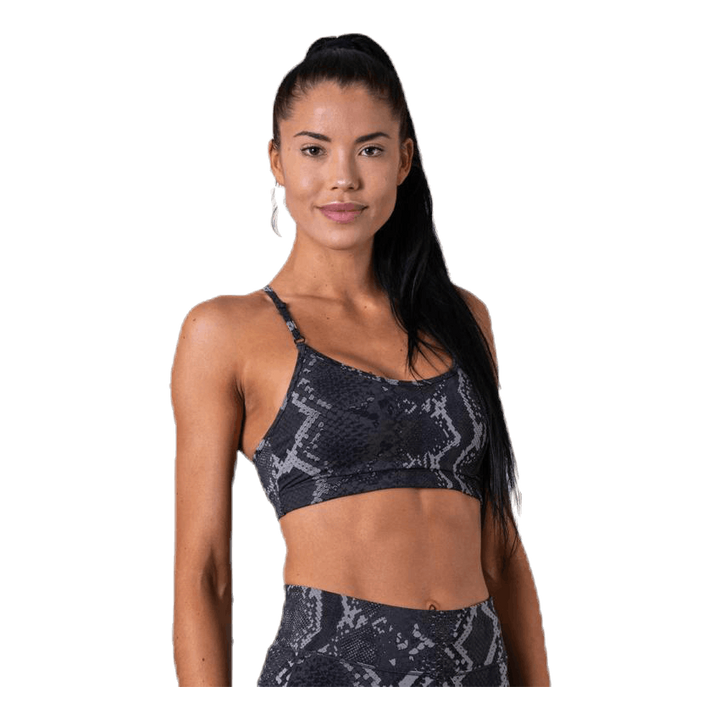 Strappy Sports Bra Grey