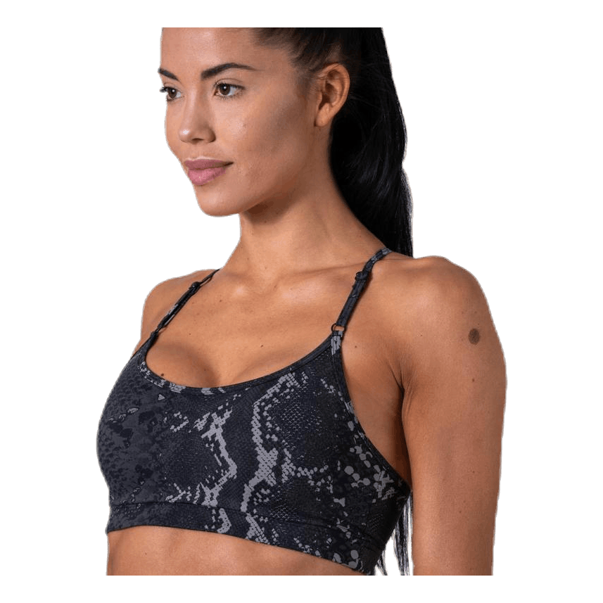 Strappy Sports Bra Grey