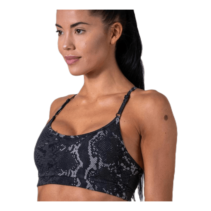 Strappy Sports Bra Grey