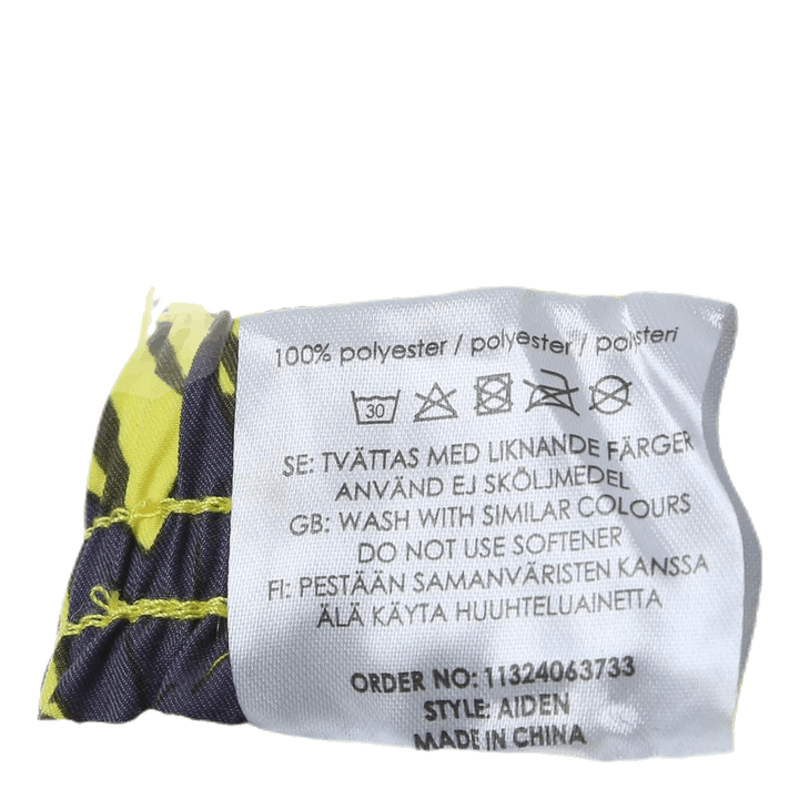 Junior Aiden Swim Trunks Green/Yellow