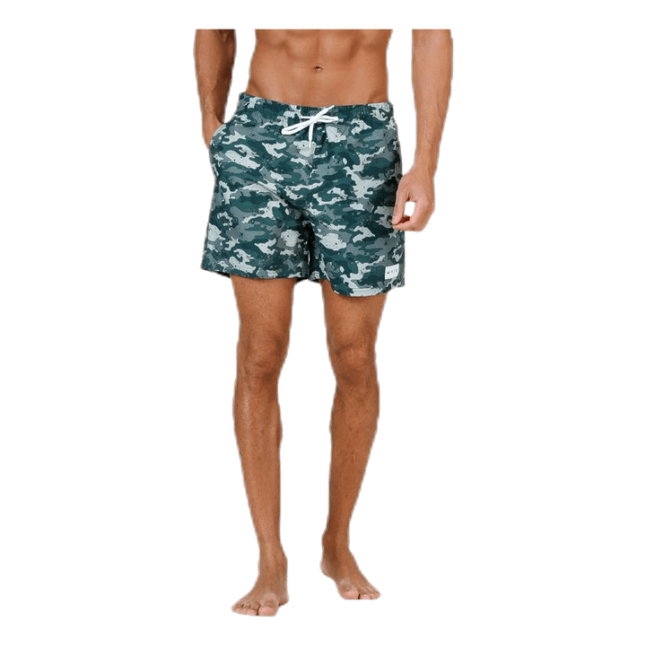 Louie Swim Trunks Patterned/Green