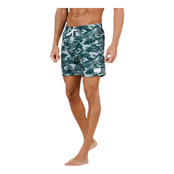 Louie Swim Trunks Patterned/Green