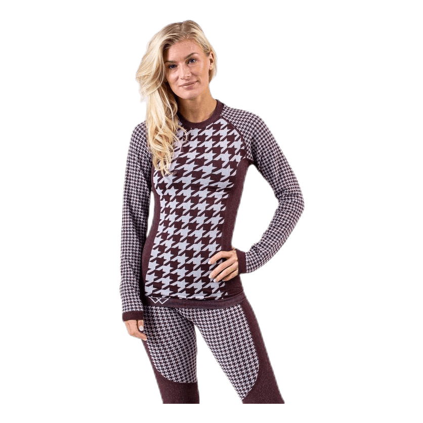 Agnes Top Purple/Brown