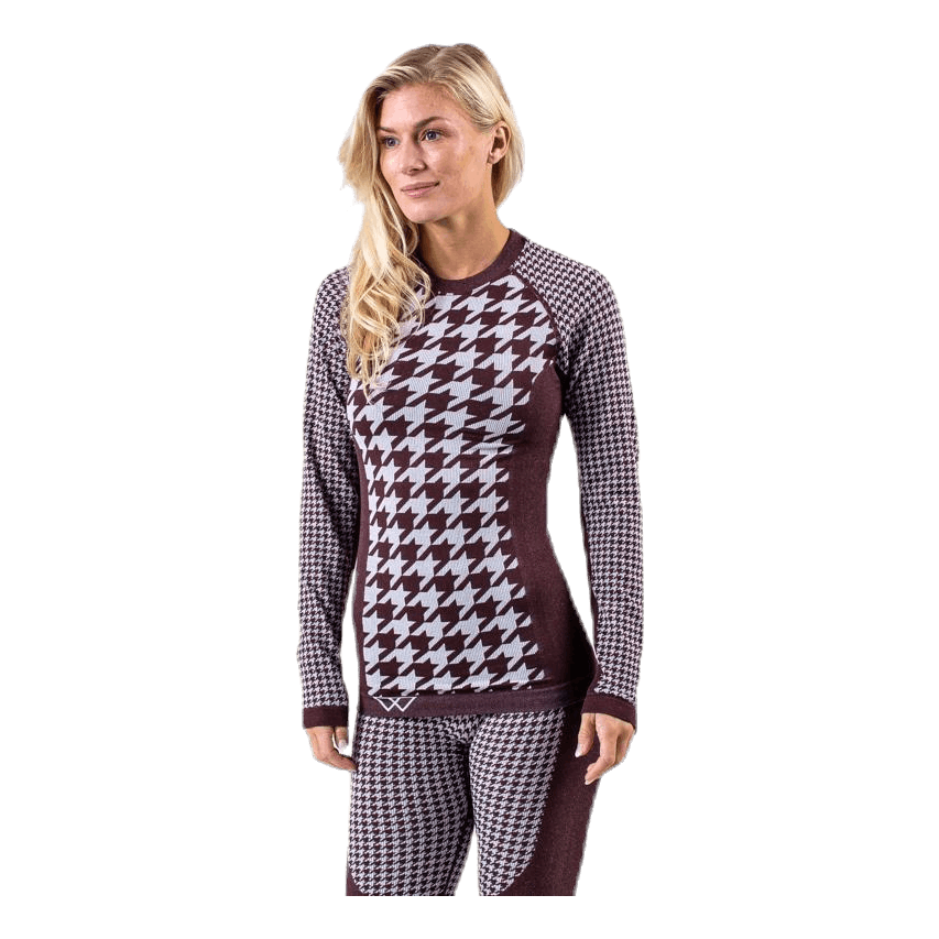 Agnes Top Purple/Brown