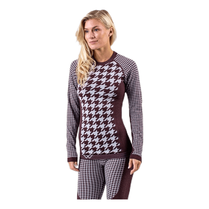 Agnes Top Purple/Brown