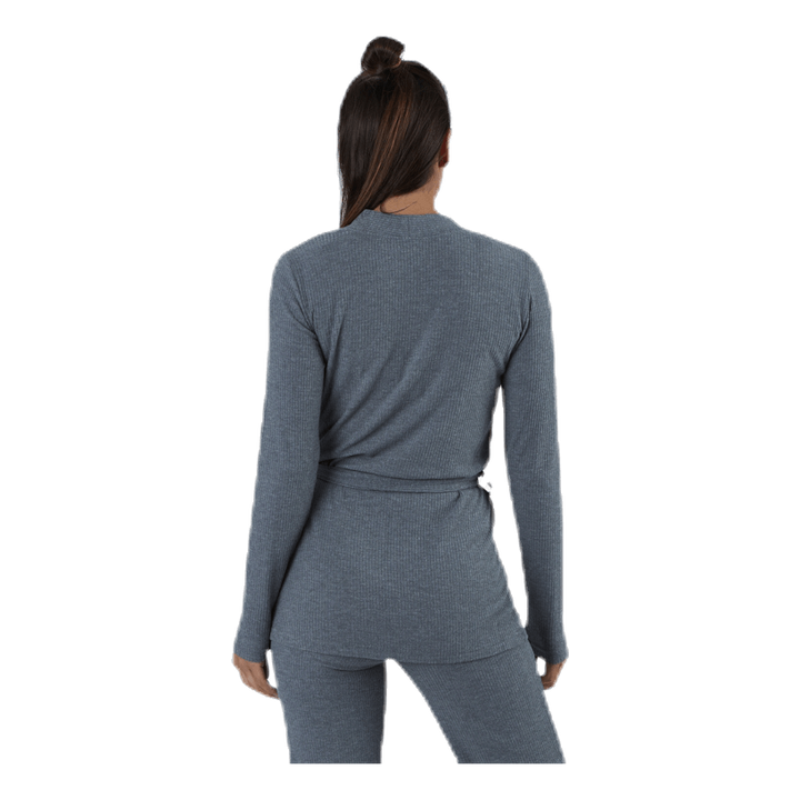 Serenity Rib Kimono Grey