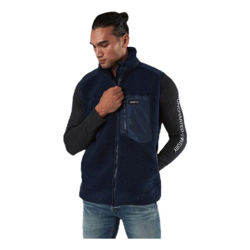 Titus Pile Vest Blue