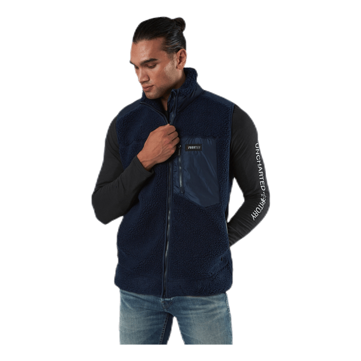 Titus Pile Vest Blue