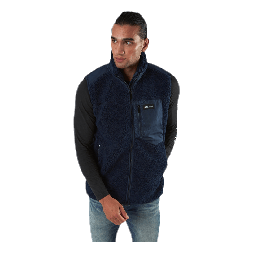 Titus Pile Vest Blue