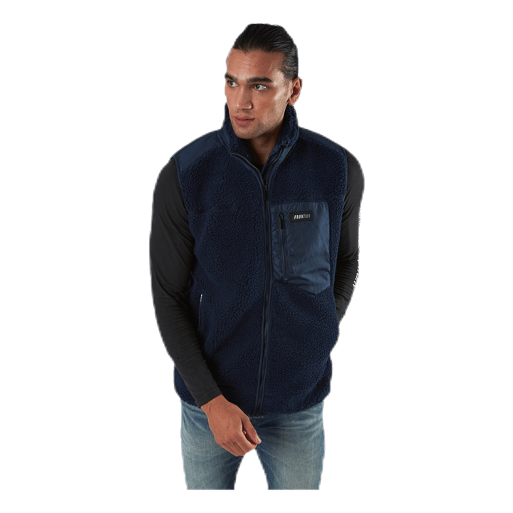 Titus Pile Vest Blue