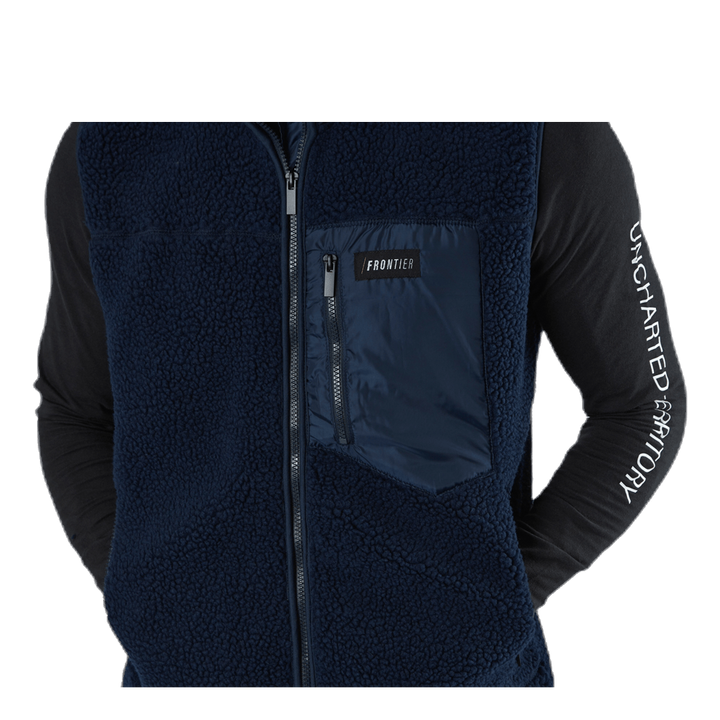 Titus Pile Vest Blue