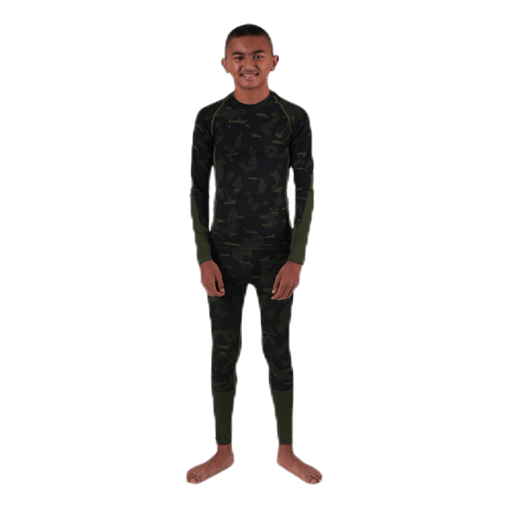 Junior Seamless 1st Layer Set Patterned/Green