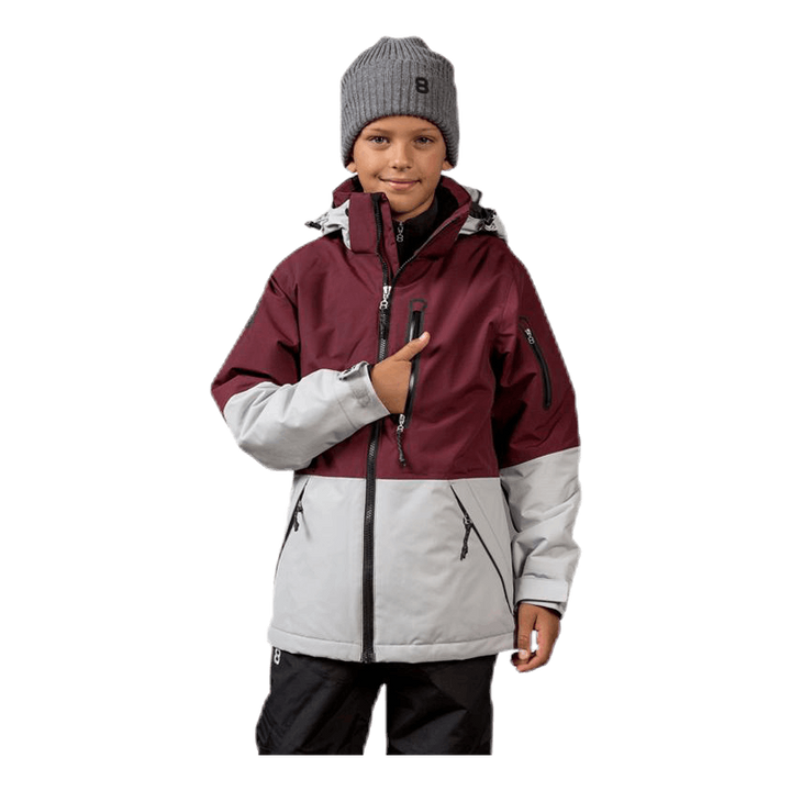 Kaman Junior Jacket Grey/Red