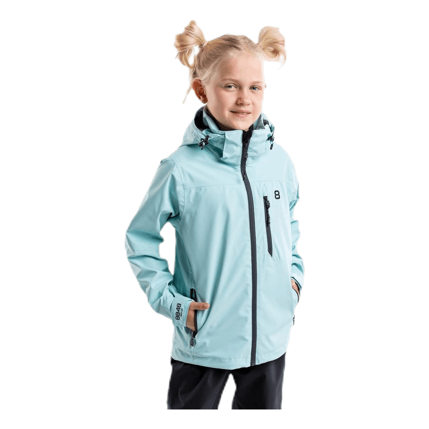 Wyatt Junior Waterproof Shell Blue/Turquoise