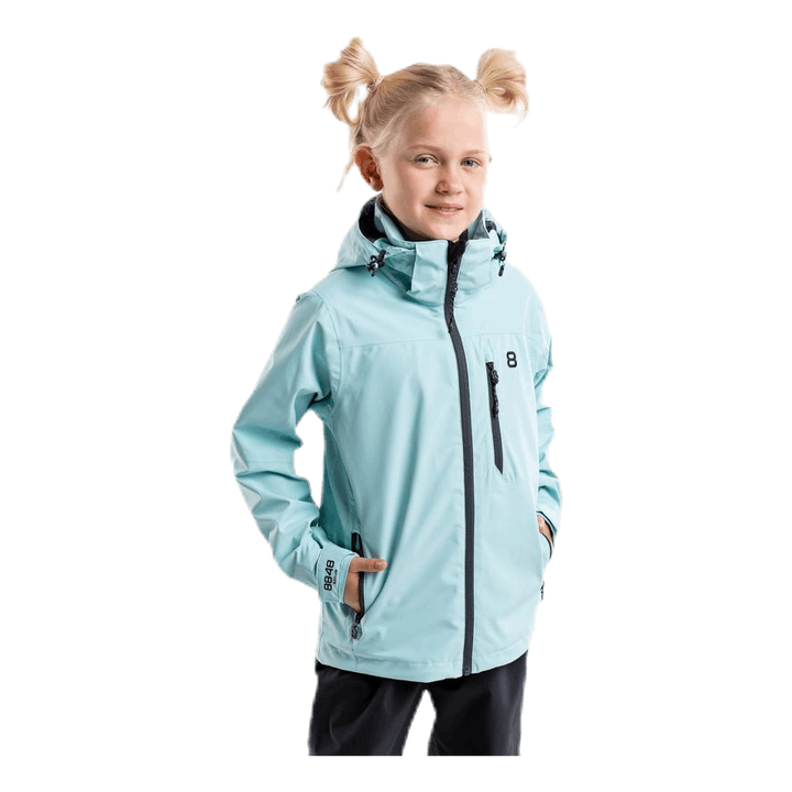 Wyatt Junior Waterproof Shell Blue/Turquoise