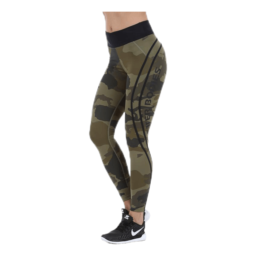 Camo High Tights Green