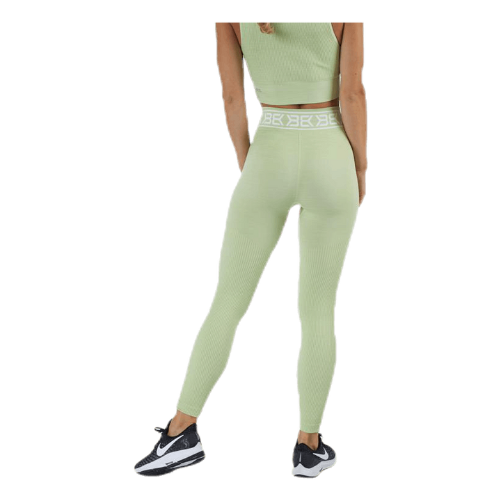 Rib Seamless Legging Green