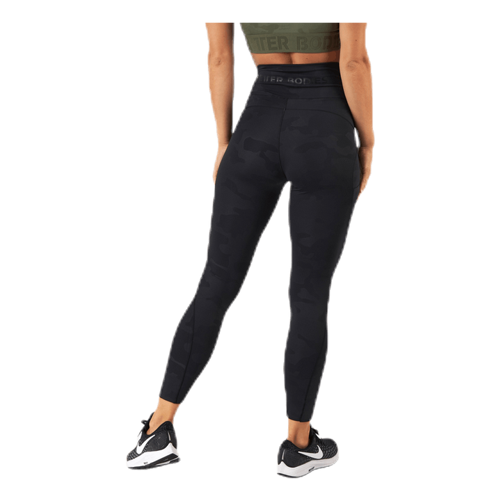 High Waist Leggings Patterned/Black