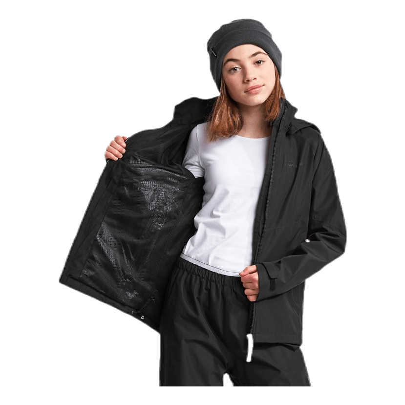 Girls waterproof jacket black online