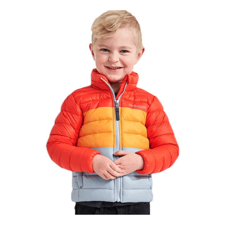 Puff Jacket Orange/Blue/Yellow