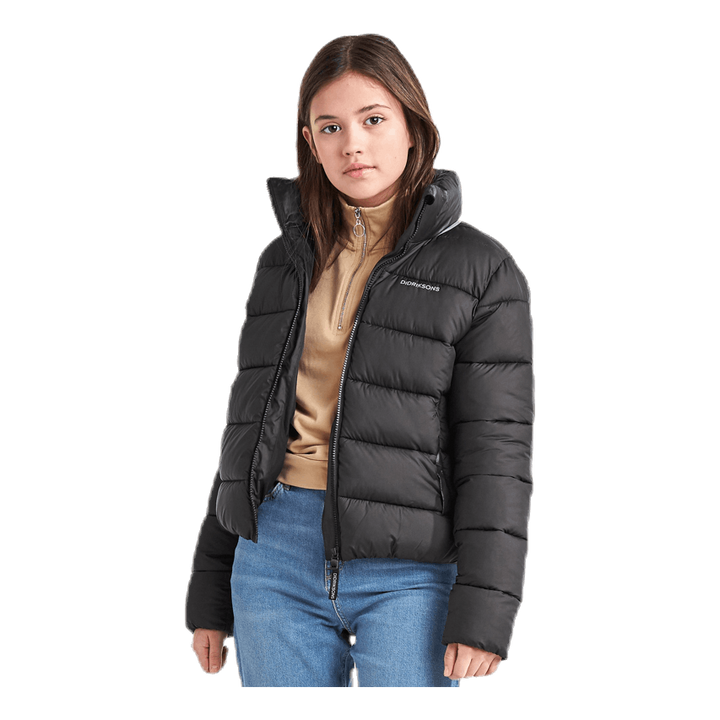 Rose Girls Puff Jacket Black