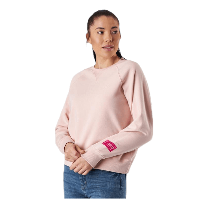 Svea Embo Crew Neck Pink