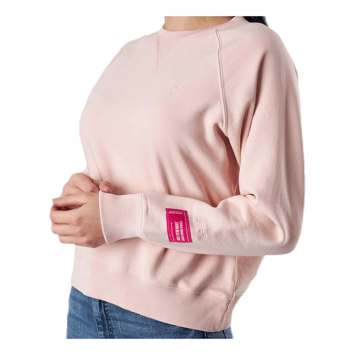 Svea Embo Crew Neck Pink