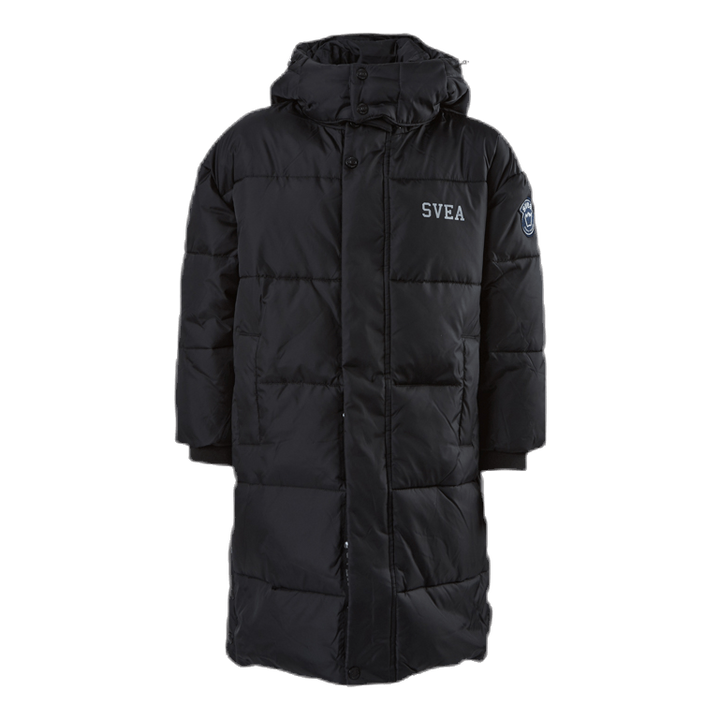 Long Puffer Coat Junior Black