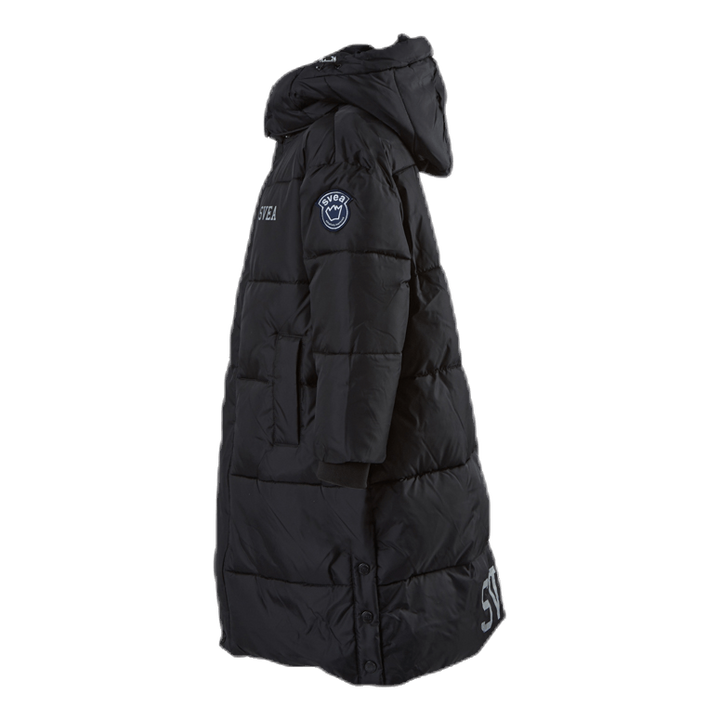 Long Puffer Coat Junior Black