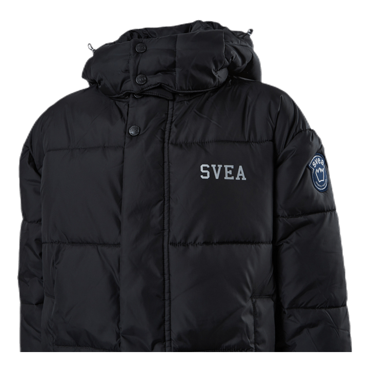 Long Puffer Coat Junior Black