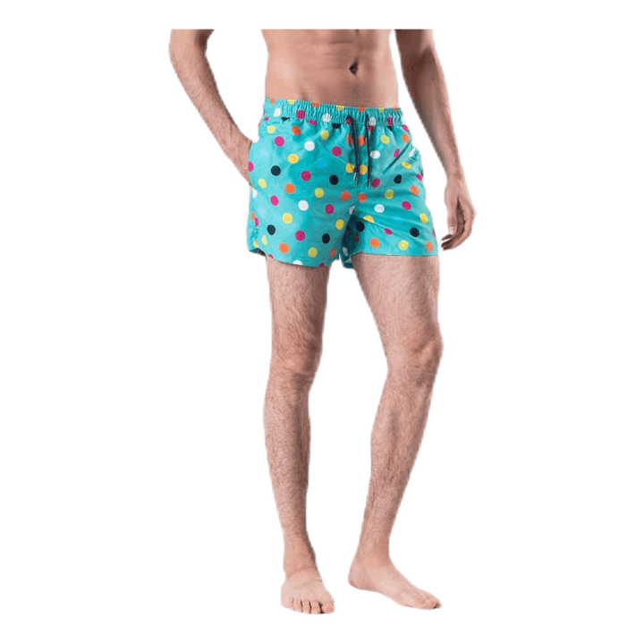 Big Dot Swim Shorts Green