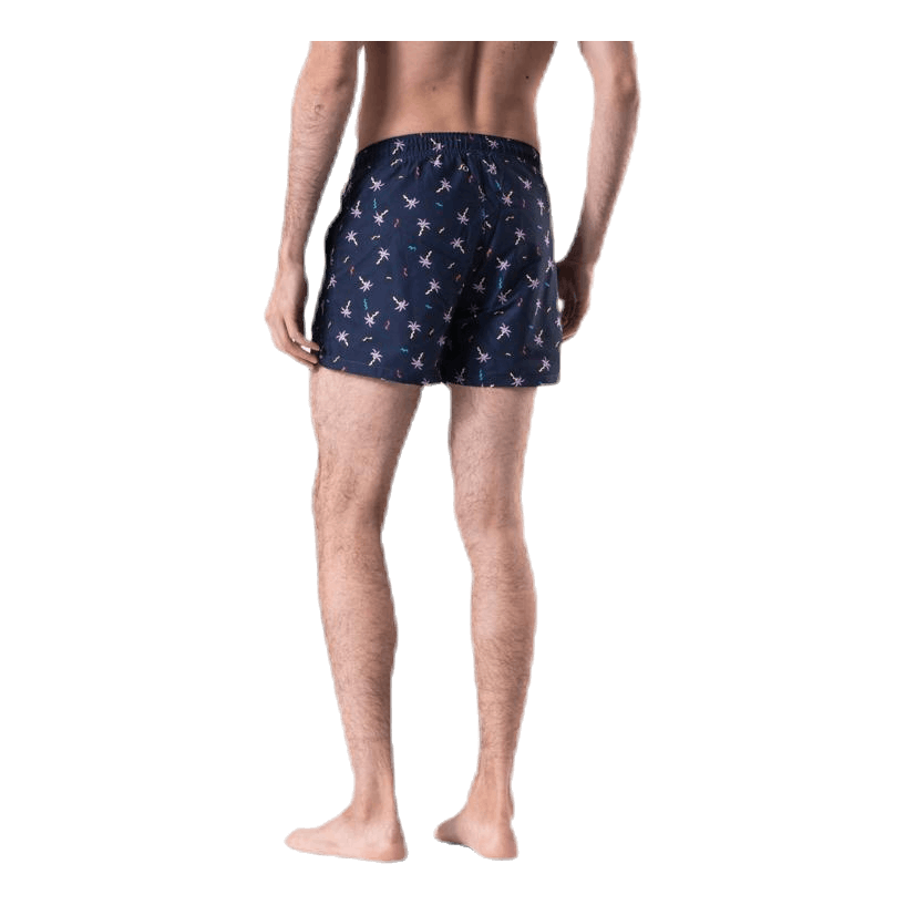 Confetti Palm Swim Shorts Blue