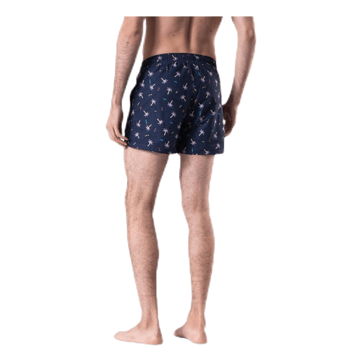 Confetti Palm Swim Shorts Blue