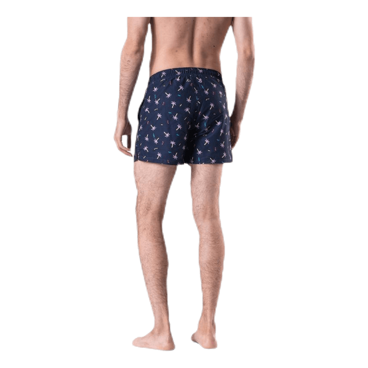 Confetti Palm Swim Shorts Blue
