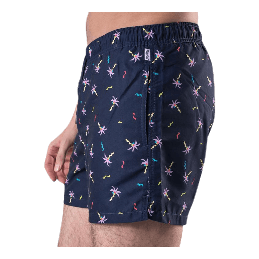 Confetti Palm Swim Shorts Blue