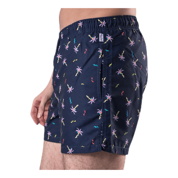 Confetti Palm Swim Shorts Blue