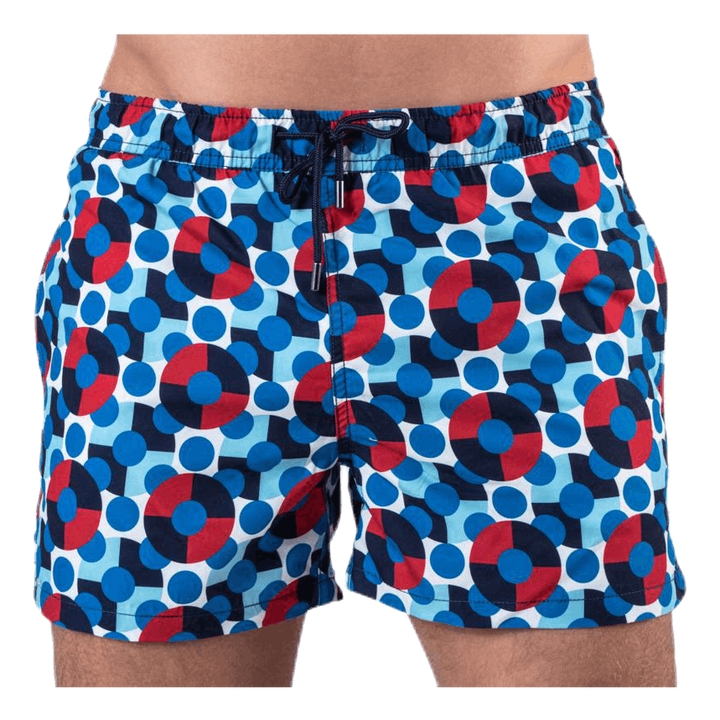 Illusion Dot Swim Shorts Blue