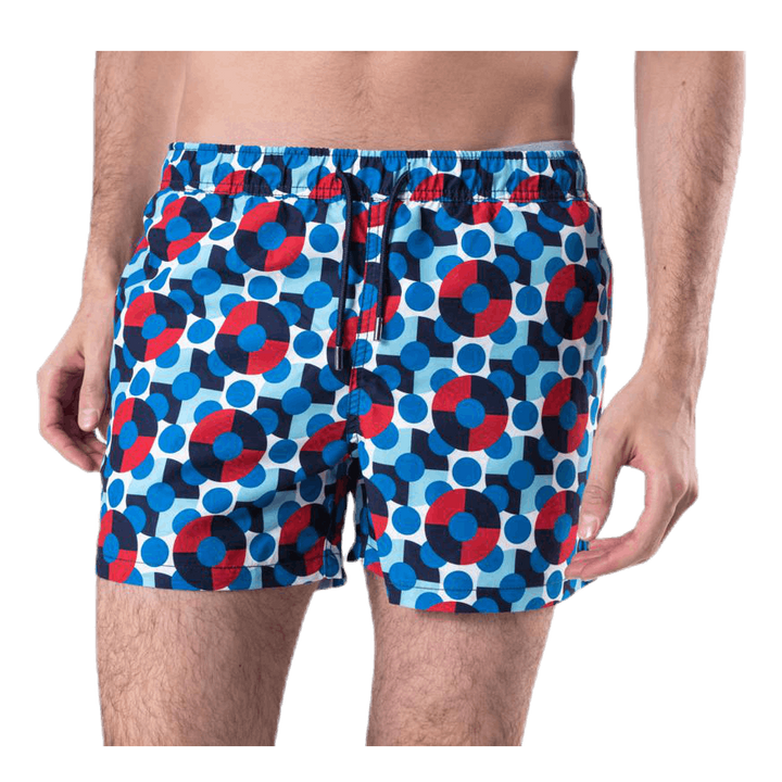 Illusion Dot Swim Shorts Blue