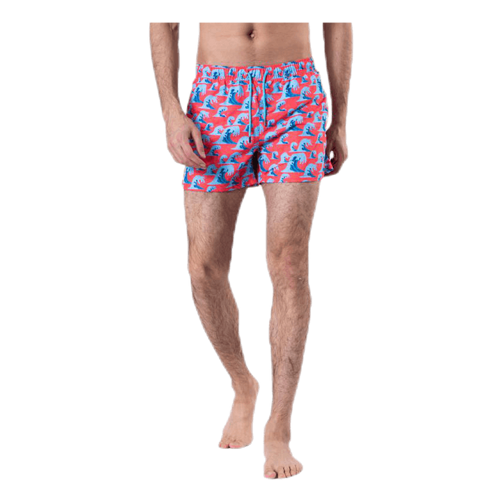 Wave Swim Shorts Red