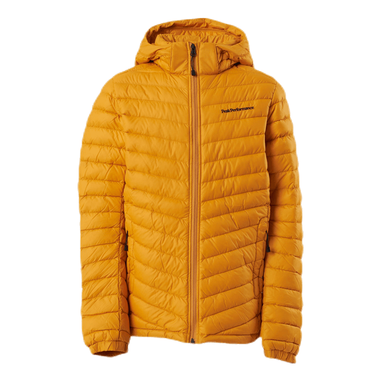 Peak Performance Junior Frost Down Hood Jacket Yellow Sportamore