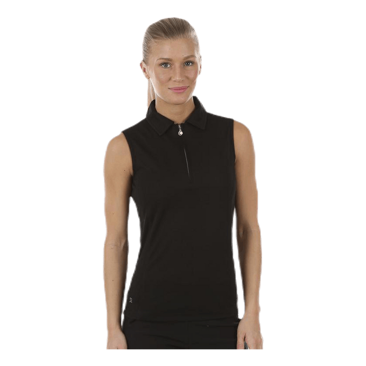 Macy S/L Polo Shirt Black