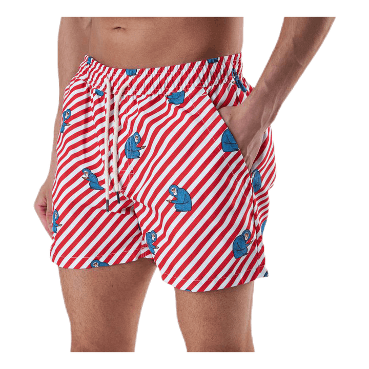 Polka Monkey Red
