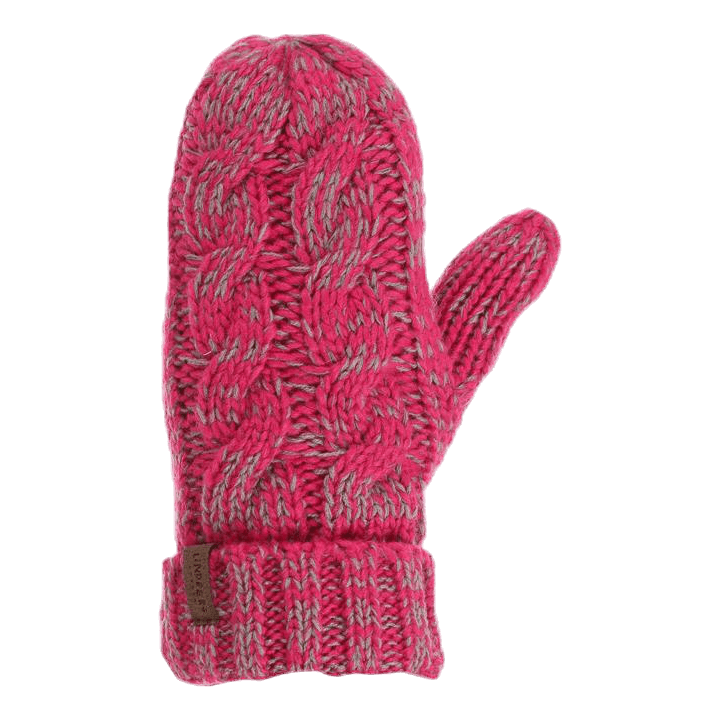 Handlight Reflective Mitten Pink/Grey