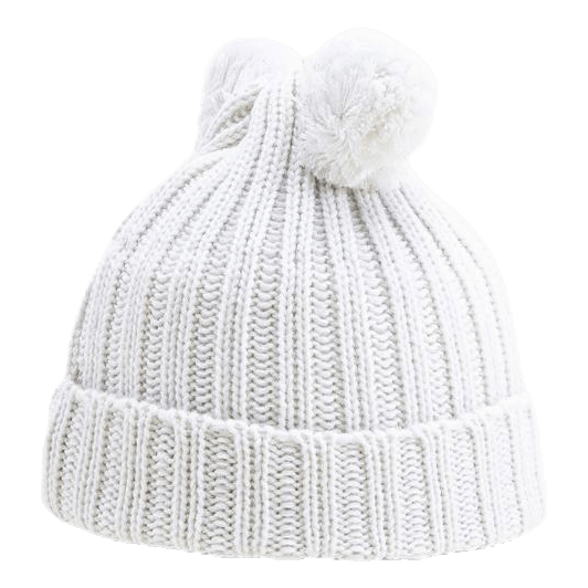 Roxtuna Pompom Hat White
