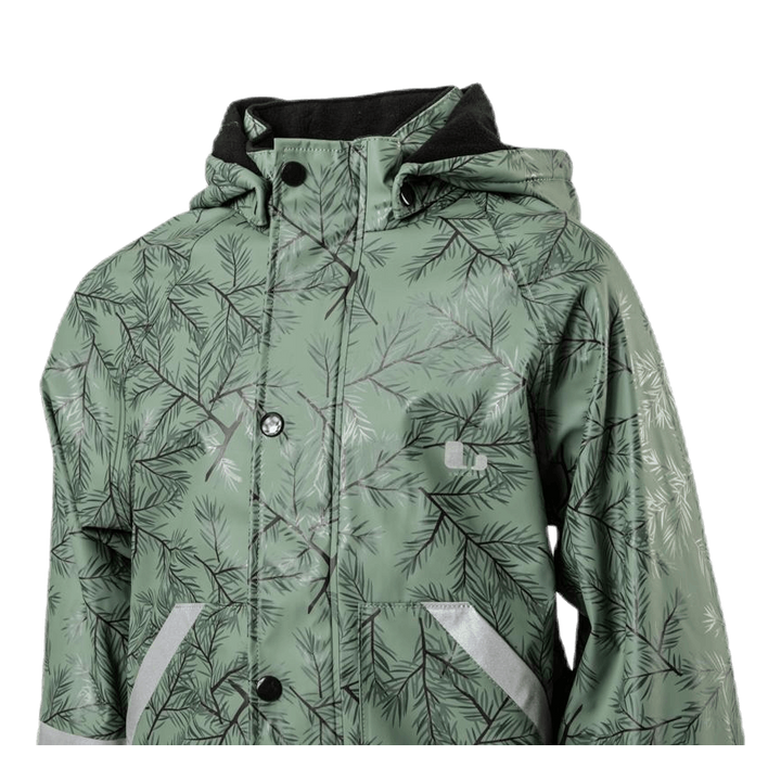 Nordskog Fleece-Lined Rain Set Green