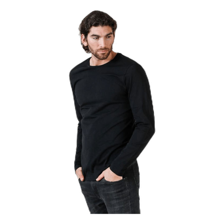 Crew Neck Longsleeve Black