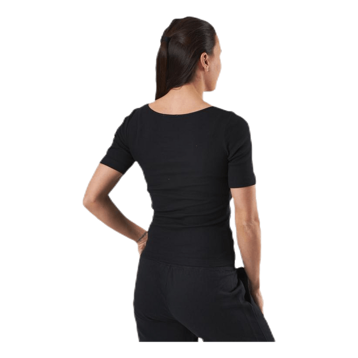 T-shirt Ribbed Black